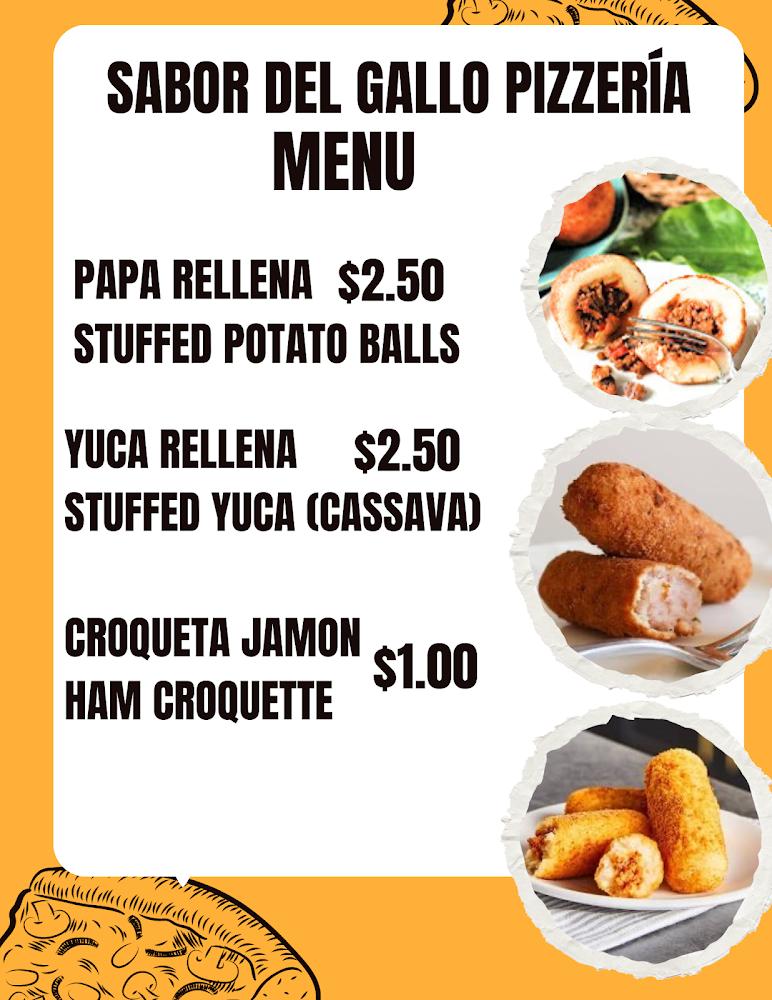 Sabor Del Gallo Pizzeria Cubana Pizza Menu image 1